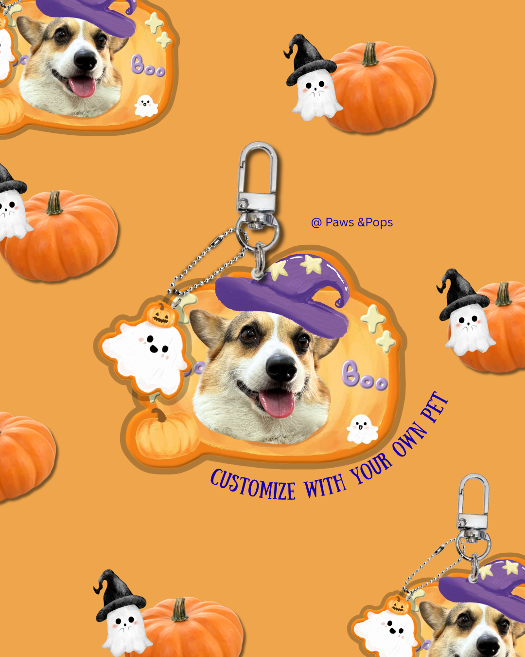 🎃 Limited*Woo-Boo Keychain 「Customizable」