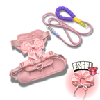 The Bowtique Harness Set [Free Matching Hooman Scrunchy]