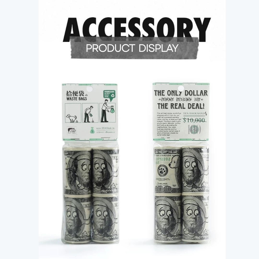 Dollar Bill Dog Waste Bags
