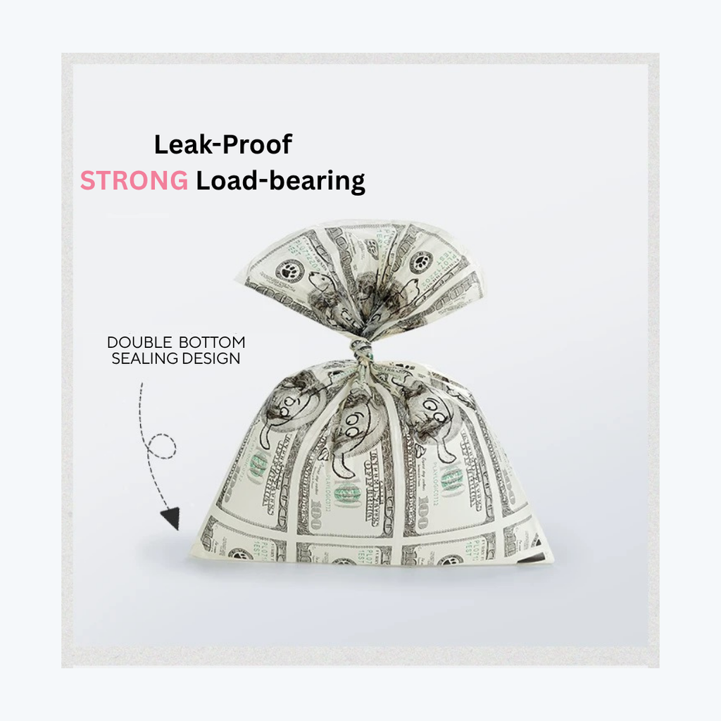 Dollar Bill Dog Waste Bags