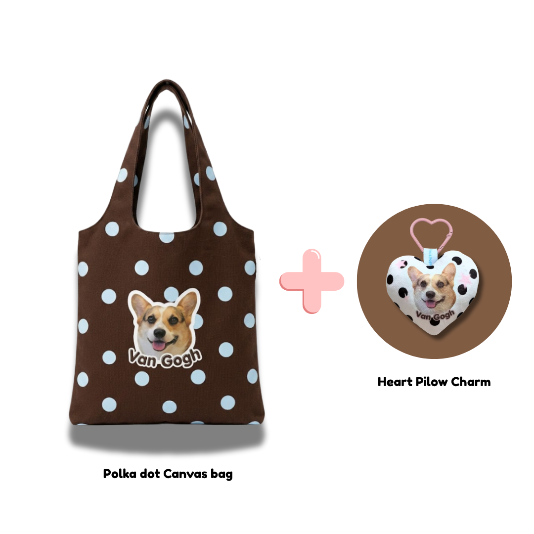 [Combo Deal] Everyday Tote Bag+ Heart Pillow Charm