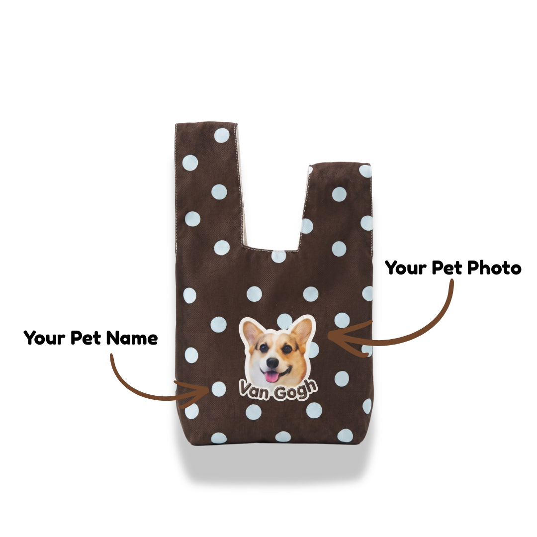 Customize Polka Dot Small Japanese Knot Bag