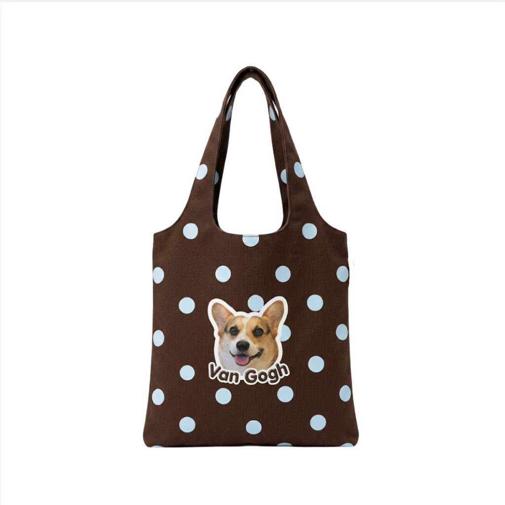 Customize Polka Dot Everyday Tote Bag