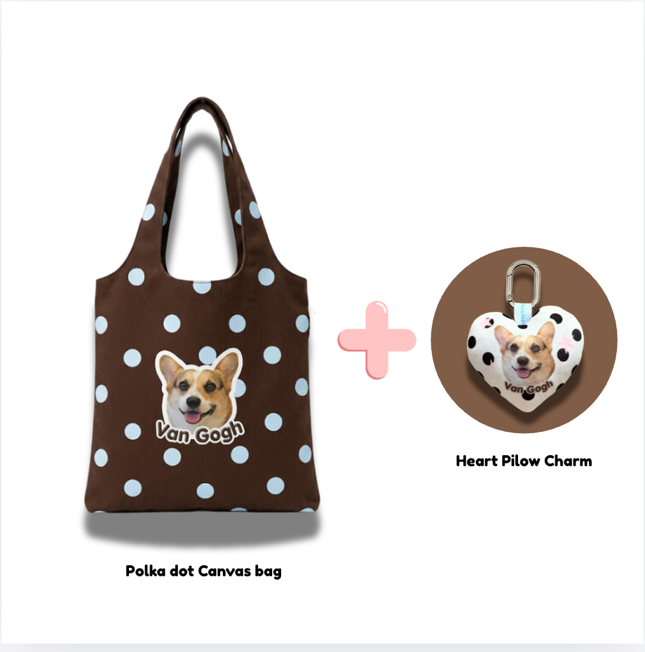 [Combo Deal] Everyday Tote Bag+ Heart Pillow Charm