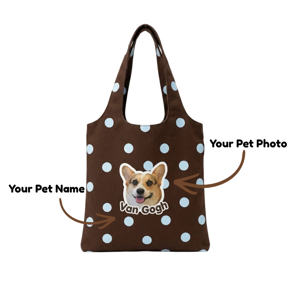 Customize Polka Dot Everyday Tote Bag