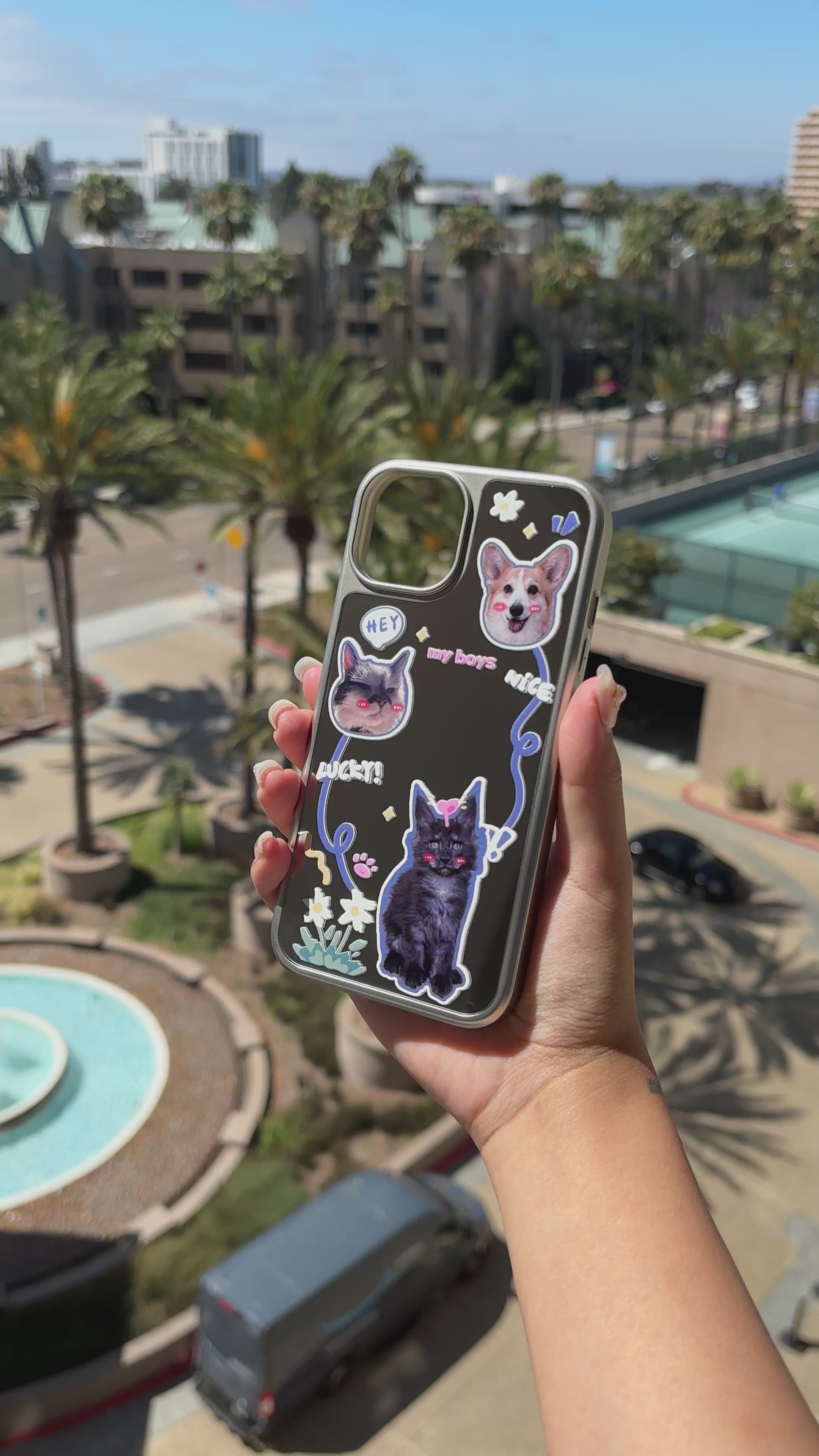 Daisy Flower -[Customizable 3 Pet Photos]